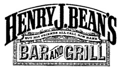 Mẫu nhãn hiệu HENRY J. BEANS BAR AND GRILL