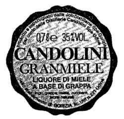Mẫu nhãn hiệu CANDOLINI GRANMIELE