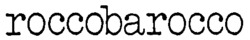 Mẫu nhãn hiệu roccobarocco