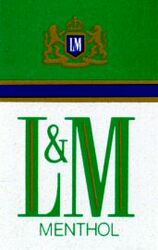 Mẫu nhãn hiệu LM L&M MENTHOL