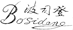 Mẫu nhãn hiệu Bosideng