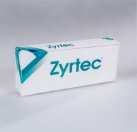 Mẫu nhãn hiệu Zyrtec