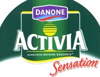 Mẫu nhãn hiệu DANONE ACTIVIA Sensation