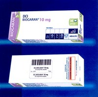 Mẫu nhãn hiệu DCI BIOGARAN 10 MG