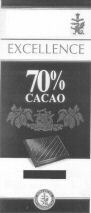 Mẫu nhãn hiệu EXCELLENCE 70% CACAO