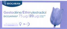 Mẫu nhãn hiệu BIOGARAN Gestodène/Éthinylestradiol