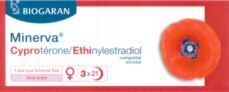 Mẫu nhãn hiệu BIOGARAN Minerva Cyprotérone/Ethinylestradiol