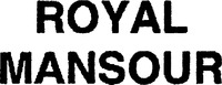 Mẫu nhãn hiệu ROYAL MANSOUR
