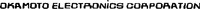 Mẫu nhãn hiệu OKAMOTO ELECTRONICS CORPORATION