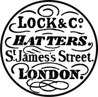 Mẫu nhãn hiệu LOCK&C°. HATTERS. James's Street. LONDON.