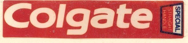 Mẫu nhãn hiệu Colgate SPECIAL STRAIGHT HANDLE