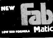 Mẫu nhãn hiệu NEW-FAB-MATIC-LOW SUD FORMULA