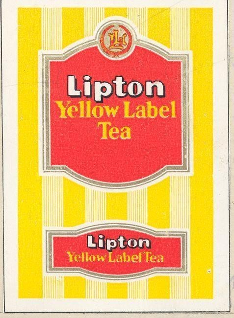 Mẫu nhãn hiệu LL Lipton Yellow Label Tea