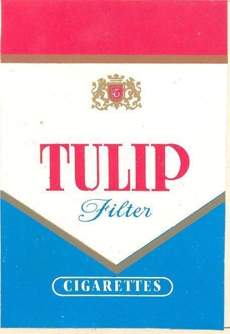 Mẫu nhãn hiệu T TULIP Filter CIGARETTES