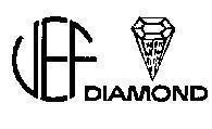 Mẫu nhãn hiệu VEF DIAMOND