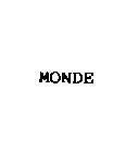Mẫu nhãn hiệu MONDE