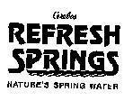 Mẫu nhãn hiệu REFRESH SPRINGS CEREBOS NATURE'S SPRING WATER