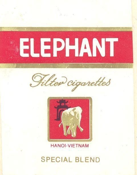 Mẫu nhãn hiệu ELEPHANT Filter cigarettes HANOI-VIETNAM SPECIAL BLEND