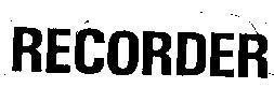 Mẫu nhãn hiệu RECORDER