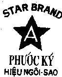 Mẫu nhãn hiệu A- Phước Ký- Hiệu Ngôi Sao- STAR BRAND