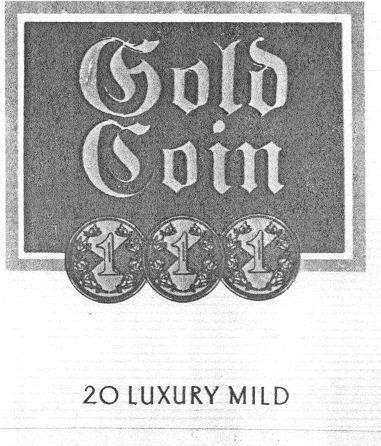 Mẫu nhãn hiệu Gold Coin 111 20 LUXURY MILD