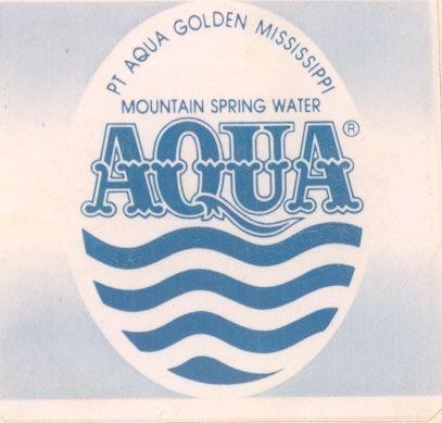 Mẫu nhãn hiệu MOUNTAIN SPRING WATER AQUA PT AQUA GOLDEN MISSISSIPPI