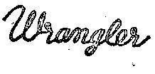 Mẫu nhãn hiệu WRANGLER