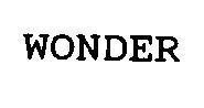 Mẫu nhãn hiệu WONDER