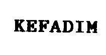 Mẫu nhãn hiệu KEFADIM