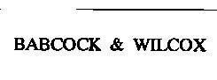Mẫu nhãn hiệu BABCOCK & WILCOX