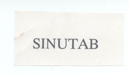 Mẫu nhãn hiệu SINUTAB