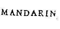 Mẫu nhãn hiệu MANDARIN