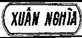 Mẫu nhãn hiệu Xuân Nghĩa