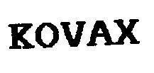 Mẫu nhãn hiệu KOVAX