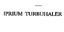 Mẫu nhãn hiệu IPRIUM TURBUHALER