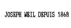 Mẫu nhãn hiệu JOSEPH WEiL DEPUIS 1868