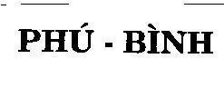 Mẫu nhãn hiệu Phú Bình