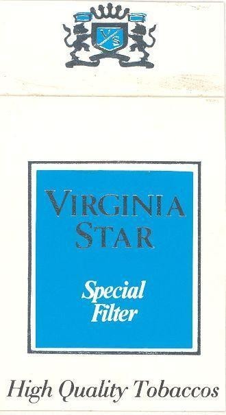 Mẫu nhãn hiệu VIRGINIA STAR Special Filter High Quality Tobaccos