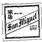 Mẫu nhãn hiệu SAN MIGUEL SUPER, DRY