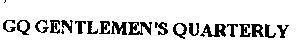 Mẫu nhãn hiệu GQ GENTLEMENS QUARTERLY