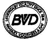 Mẫu nhãn hiệu BVD BRASLEY VOORHEES &DAY LEGENDARY QUALITY SICEN 1876