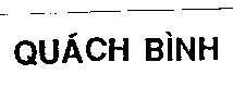 Mẫu nhãn hiệu Quách Bình