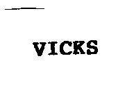 Mẫu nhãn hiệu VICKS