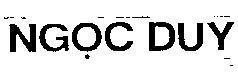 Mẫu nhãn hiệu Ngọc Duy