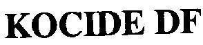 Mẫu nhãn hiệu KOCIDE DF