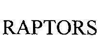 Mẫu nhãn hiệu RAPTORS