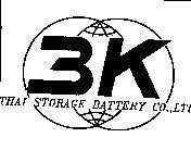 Mẫu nhãn hiệu 3K THAI STORAGE BATTERY CO., LTD
