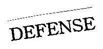 Mẫu nhãn hiệu DEFENSE