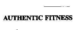 Mẫu nhãn hiệu AUTHENTIC FITNESS