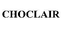 Mẫu nhãn hiệu CHOCLAIR